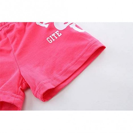 LittleSpring Boys Girls Summer Shorts Set Striped Tank Top and Anchor Shorts