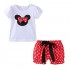 LittleSpring Summer Birthday Girl Outfits Short Sleeve T-Shirt and Polka Dots Shorts Set