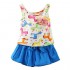 LittleSpring Toddler Girls Summer Outfits Colorful Tank Top and Shorts Set