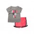 Nike Girl's Graphic Print T Shirt & Shorts 2 Piece Set
