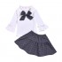 Kids Baby Girl Birthday Costume Outfits Black Tops T-Shirt + Tutu Polka Dots Princess Skirts Dress Fall Clothes Set