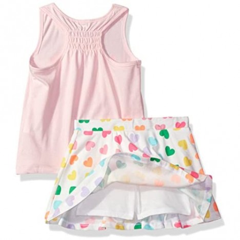The Children's Place Girls' Sleeveless Top and Tiered Skirt Outfit Set