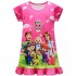 Toddlers Cartoon Night Dress Baby Girls Short Sleeve Nightgown Girls Summer Nightshirt