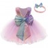 12M-6T Baby Dress Sequins Bowknot Flower Girl Dresses Lace Pageant Party Wedding Tutu Gown