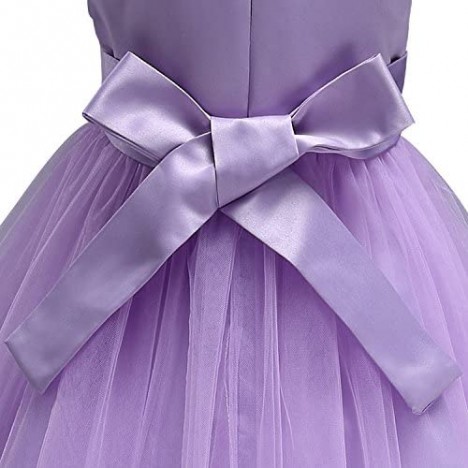 Acecharming Baby Girls Dress Flower Bridemaid Girl Lace Wedding Party Ball Gown Dresses 1-10 Years