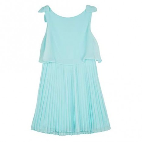 Amy Byer Girls' Sleeveless Popover with Pleated Skirt