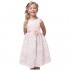 Bow Dream Vintage Lace Flower Girl Dress Princess Party Easter