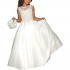Hengyud First Holy Communion Dresses Lace Flower Girls Dress for Wedding