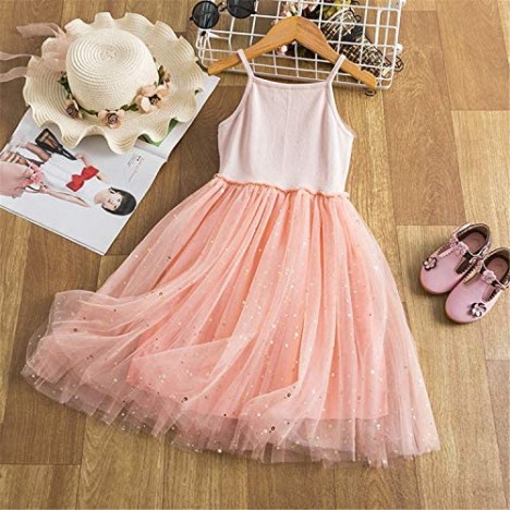 NNJXD Flower Girl's Wedding Dress Lace Sleeveless Tulle Summer Vintage Dresses