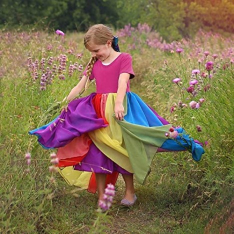 Toddler Kids Baby Girl Summer Dress Clothes Rainbow Ruffle Strap Dress Backless Princess Sundress Playwear Outfits