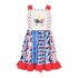 Unique Baby Girls 4th of July Patriotic Red White and Blue Unicorn Dress