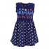 Unique Baby Girls Mermaid in The USA Sleeveless 4th of July Dress