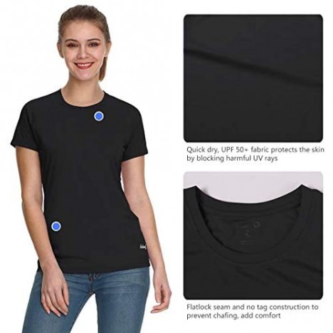 BALEAF Women's Short Sleeve Shirts UPF 50+ UV Sun Protection T-Shirt Outdoor Performance Quick Dry Sunshirts