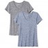 Essentials Women's 2-Pack Tech Stretch Short-Sleeve V-Neck T-Shirt