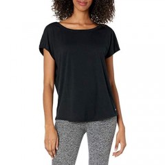 Essentials Women's Studio Open-Back Short-Sleeve T-Shirt