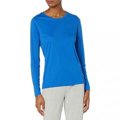 Hanes Women's Sport Cool Dri Performance Long Sleeve Tee Awesome Blue Small