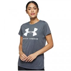 Under Armour Women's Tech Logo Graphic Crew Neck Short Sleeve T-Shirt