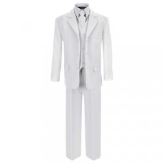 Gino Giovanni First Communion and Wedding Suit Set White for Boys