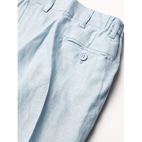 Isaac Mizrahi Boys' Slim Fit 2-Piece Linen Blend Suit