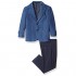 Isaac Mizrahi Boys' Slim Fit 2-Piece Textured Contrast Suit