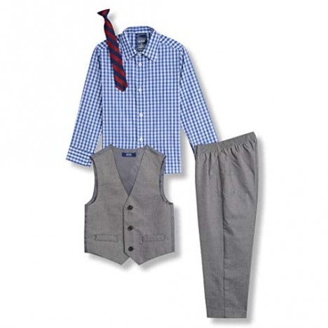IZOD Boys' 4-Piece Formal Suit Vest Set