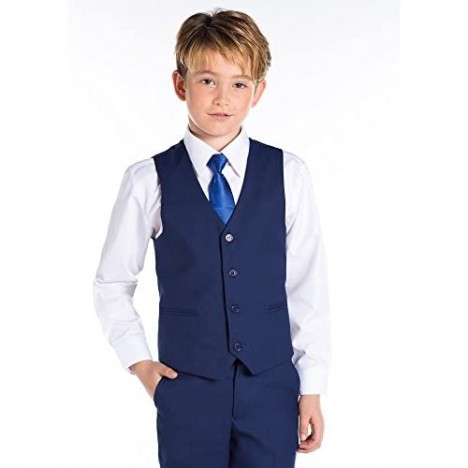 Paisley of London Kingsman Blue Boys Slim Fit Occasion Wear Kids Formal Wedding Suit Set X-Large - 20