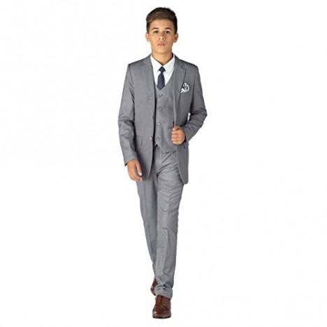 Paisley of London Philip Suit Boys Formal Occasion Suit Kids Slim-Fit Suit X-Large - 20