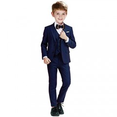 Plsily Boys Suits Toddler Foraml Kids Complete Wedding Outfit Dresswear