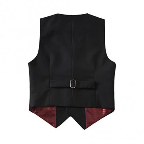 YuanLu 3 Piece Boys' Formal Suit Vest Set with Bowtie and Tie