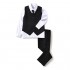 YuanLu 4 Piece Boys' Formal Suit Set with Vest Pants Dress Shirt and Tie