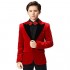 Boihedy Boys Suit Jacket for Kids Formal Velvet Blazer