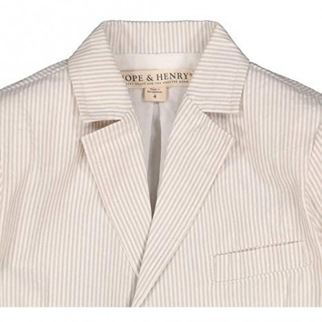 Hope & Henry Boys' Classic Seersucker Suit Jacket