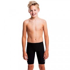 Flow Accelerate Swim Jammers - Size 21 to 32 Swimming Jammer Shorts for Boys in Black Navy and Blue