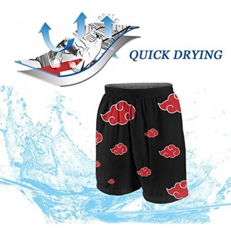 meiystyle Boys Beach Swim Trunks Funny Cool 3D Print Quick Dry Board Shorts with Mesh Lining