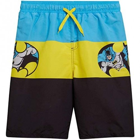 Warner Bros. Boys' Batman 2 Pack Swim Trunk Shorts - Batman Justice League (Toddler/Boys)