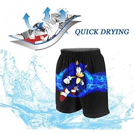 Zhinhill Swim Trunks The Hedgehog Beach Short Teens Boys Quick Dry Summer Beach Pants Swim Trunk