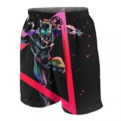 AndeyTT Black Pan-Ther Boys Teens Cool Swimtrunks Quick Dry 3D Printed Casual Beach Boardshorts 7-20 Years