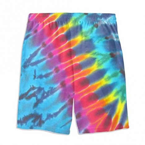 NFtrend Tie Dye Teens Boys Girls Beach Board Shorts Quick-Dry Swim Trunks
