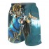 The Legend of Zel-da Boys Teens Cool Swimtrunks Quick Dry 3D Printed Casual Beach Boardshorts 7-20 Years Old