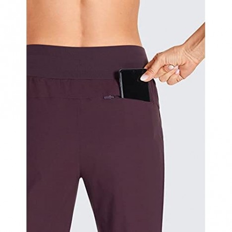 CRZ YOGA Women's Hiking Pants Lightweight Quick Dry Drawstring Joggers with Pockets Elastic Waist Travel Pull on Pants
