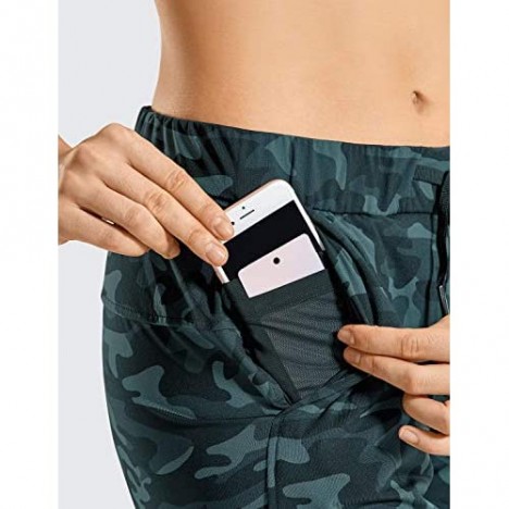 CRZ YOGA Women's Stretch Long Lounge Pants Drawstring Sweatpants Travel Athletic Track Pants with Pockets