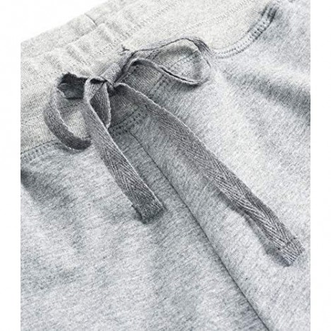 Latuza Women's Cotton Sweatpants Jersey Capri Pants with Pockets