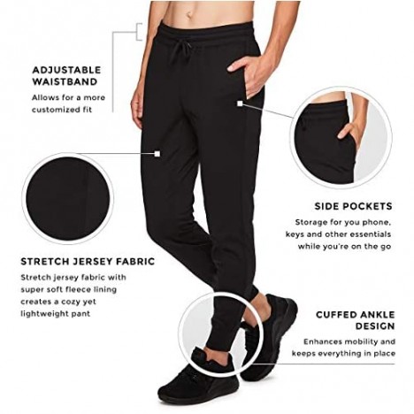 RBX Active Women's Athletic Super Soft Lightweight Cuffed Tapered Jogger Sweatpants with Pockets