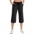 SPECIALMAGIC Women's Yoga Capris Lounge Pants Indoor Sweatpants Straight Wide Leg Crop Jersey Pants with Inner Pockets