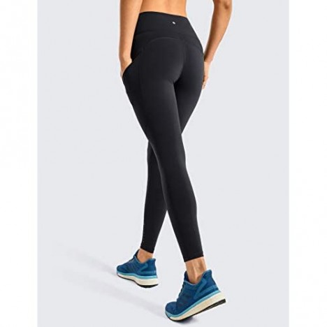 CRZ YOGA Women's Naked Feeling High Waisted Yoga Pants with Side Pockets Workout Leggings - 25 Inches
