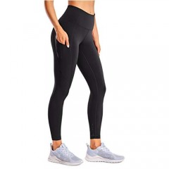 CRZ YOGA Women's Naked Feeling High Waisted Yoga Pants with Side Pockets Workout Leggings - 25 Inches