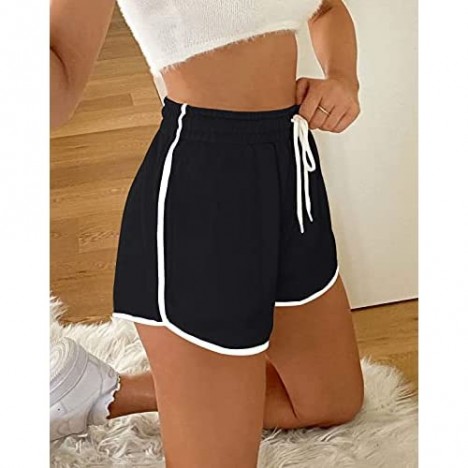AUTOMET Womens Shorts for Summer Athletic Running Gym Casual Sweat Shorts for Workout
