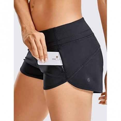 CRZ YOGA Women's Quick-Dry Workout Sports Active Running Shorts - 2.5 Inches
