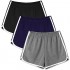 Motarto 3 Pack Cotton Sports Shorts Athletic Shorts Yoga Dance Summer Short Pants