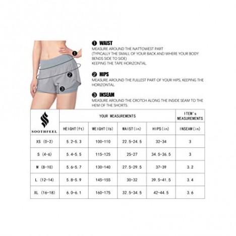 Women’s 2 in 1 Running Shorts Workout Athletic Gym Yoga Shorts for Women with Phone Pockets